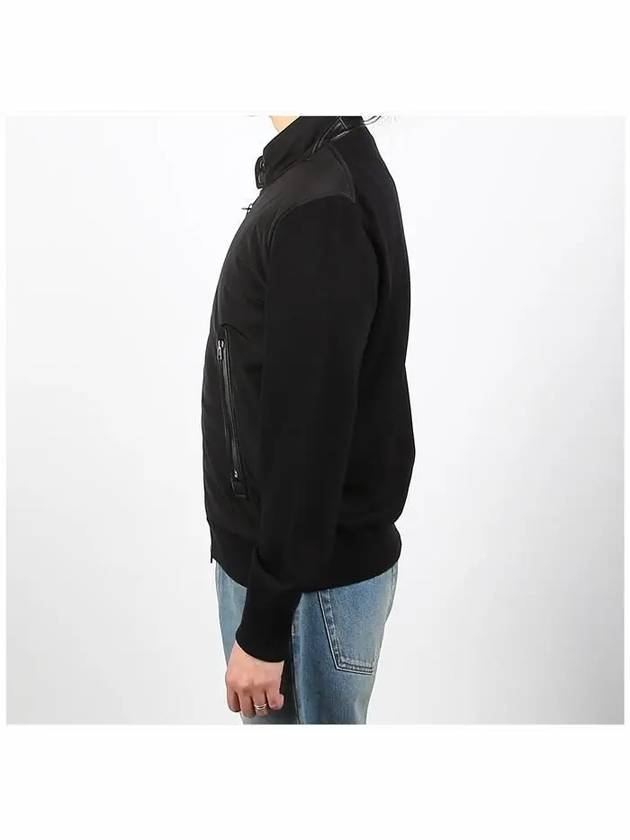 Men's Nylon Zip-Up Jacket Black - TOM FORD - BALAAN 4