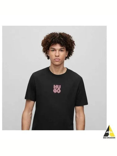 HUGO graffiti logo cotton t shirt 50488904 001 - HUGO BOSS - BALAAN 1