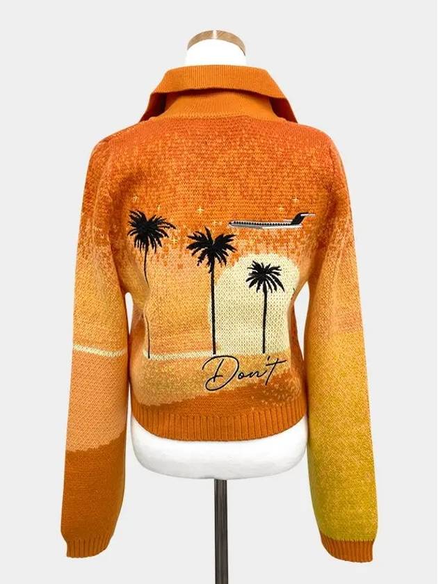 Women's Golden Hour Tripper Cardigan Orange - HOUSE OF SUNNY - BALAAN 4