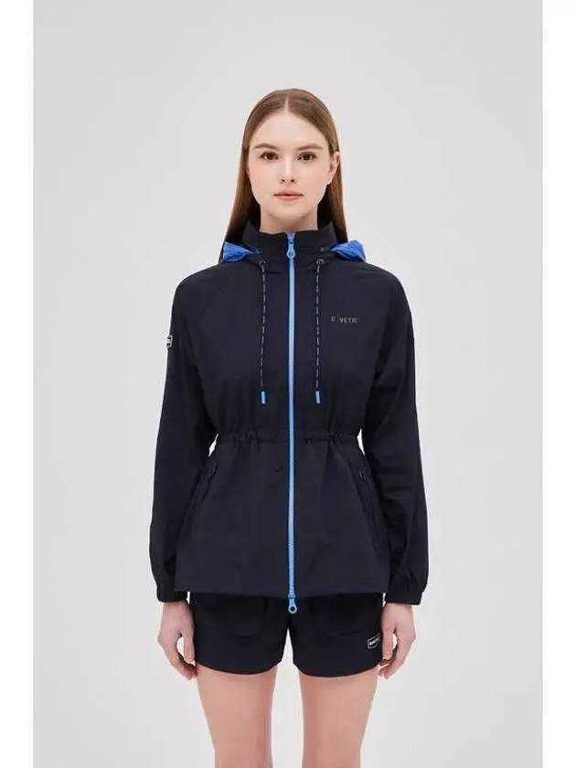 Mirisa Dark Navy Women s Wind Jacket - DUVETICA - BALAAN 1