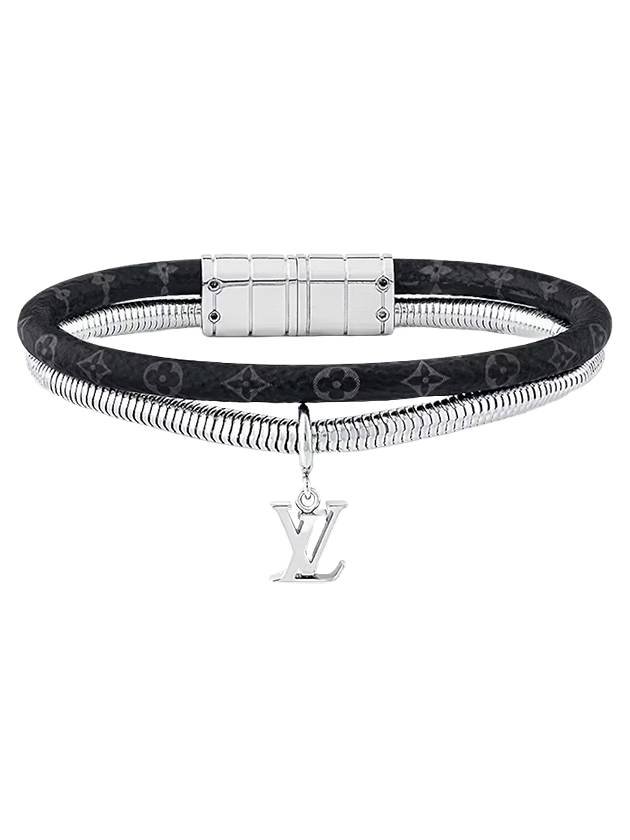 Monogram Swirl Bracelet Silver Black - LOUIS VUITTON - BALAAN 1