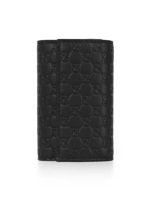 Microssima GG Bifold Silver Key Holder Black - GUCCI - BALAAN 2