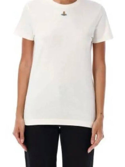 Embroided ORB Peru Short Sleeve T-Shirt White - VIVIENNE WESTWOOD - BALAAN 2