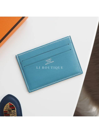 Citizen Twill Card Wallet Blue - HERMES - BALAAN 2