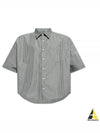 24 Boxy Fit Short Sleeve Shirt HSH216 CO0066 0013 - AMI - BALAAN 2