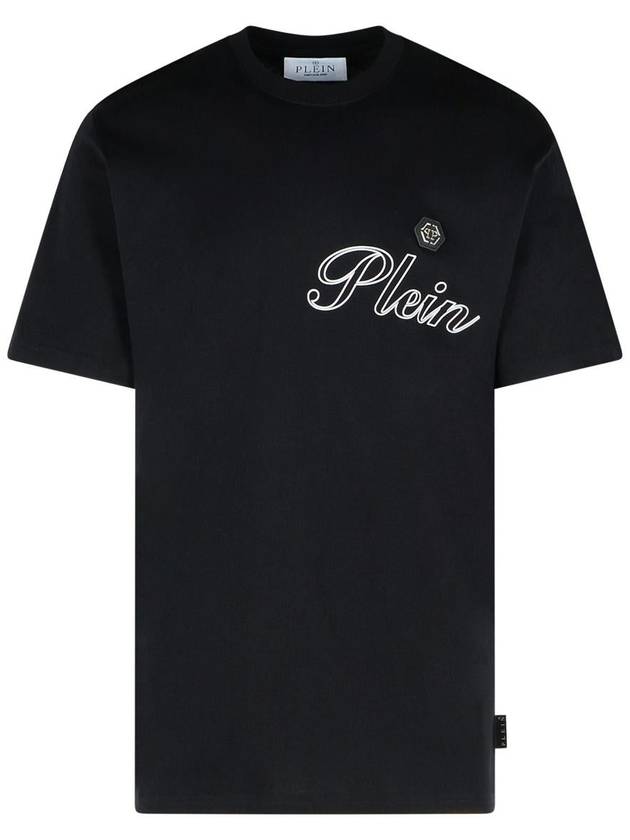 Philipp Plein Black Cotton T-Shirt - PHILIPP PLEIN - BALAAN 1