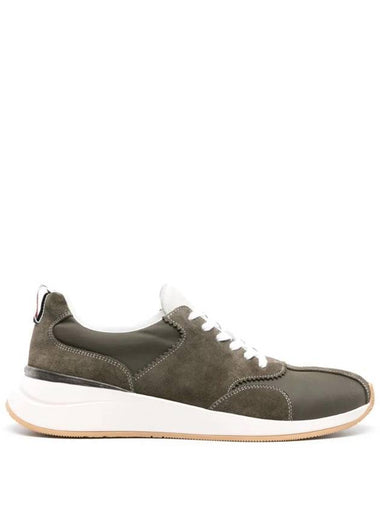 Sprinter Panel Low Top Sneakers Dark Green - THOM BROWNE - BALAAN 1