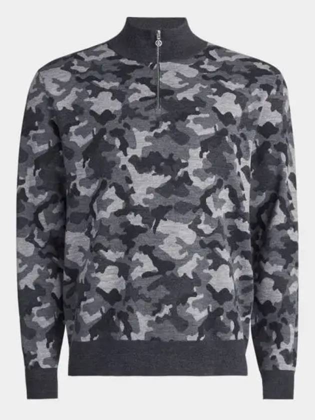 IDomestic shippingI 24 CAMO JAQCUARD V NECK MERINO WOOL QRT ZIP SWEATER GMS000006 CCAM Men s jacquard quarter kr 238098 - G/FORE - BALAAN 1