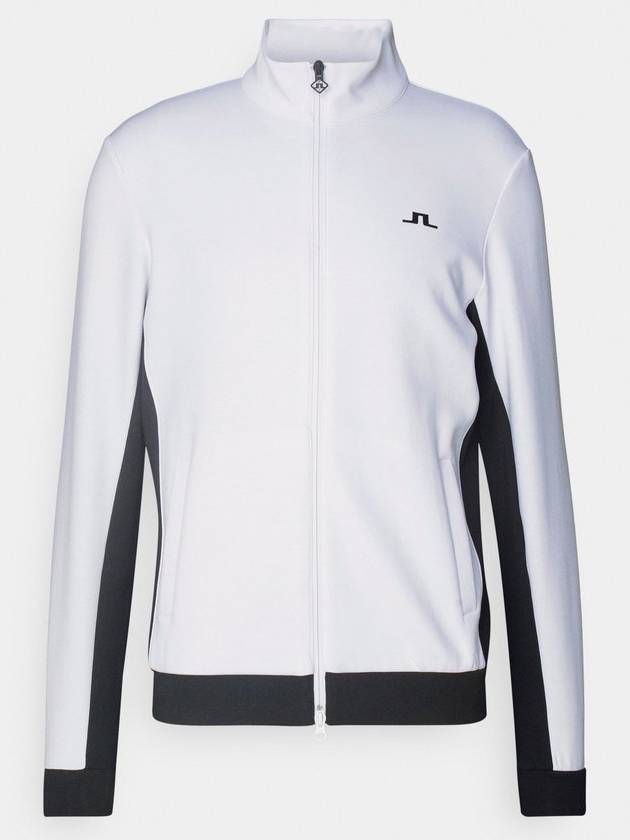 Men's Callum Logo Zip-Up Jacket White - J.LINDEBERG - BALAAN 2