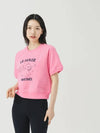 Happiness Puppy Half Sweat Shirt PINK - LE SOLEIL MATINEE - BALAAN 3