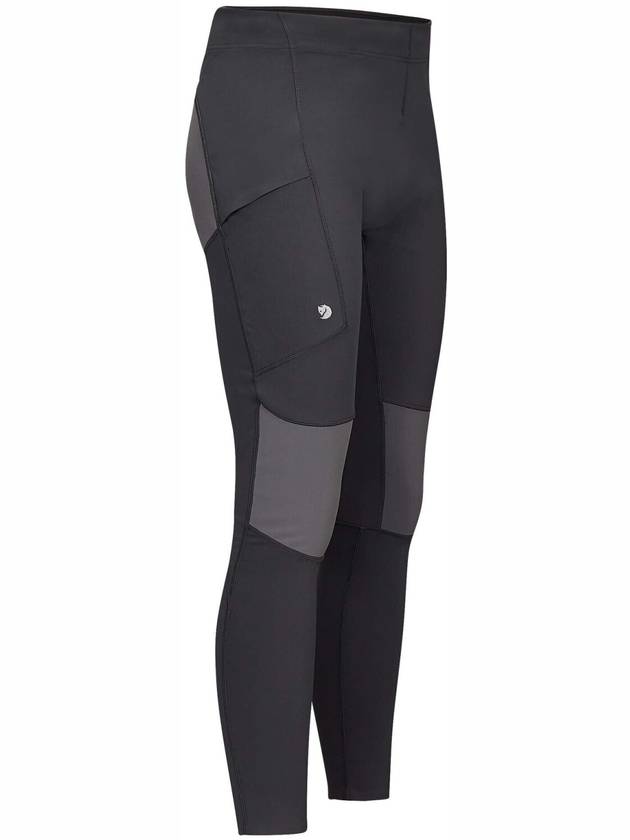 Men's Abisko Trekking Tights Pro Black Iron Grey - FJALL RAVEN - BALAAN 3