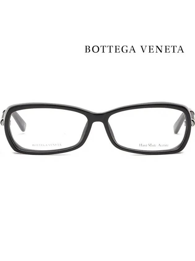 Glasses frame BV97 AQM black horn rim - BOTTEGA VENETA - BALAAN 3