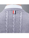 RWB Cable Wool Knit Top Grey - THOM BROWNE - BALAAN 7