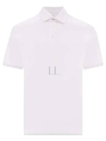 Cotton Short Sleeve Polo Shirt White - BRUNELLO CUCINELLI - BALAAN 2