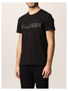 Embroidered Logo Short Sleeve T-Shirt Black - ALEXANDER MCQUEEN - BALAAN 4