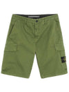 Cargo Bermuda Shorts Green - STONE ISLAND - BALAAN.