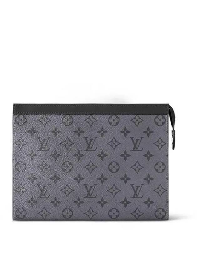 Monogram Eclipse Reverse Pochette Voyage MM Pouch Bag Grey - LOUIS VUITTON - BALAAN 2