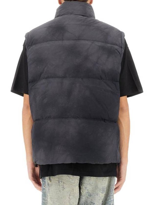 W Raveel SL Cloudy Effect Down Vest Dark Grey - DIESEL - BALAAN 4