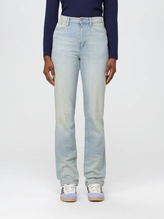 Jeans Kenzo in denim con patch logo - KENZO - BALAAN 1