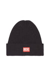 K Coder H Logo Patch Ribbed Beanie Black - DIESEL - BALAAN 2