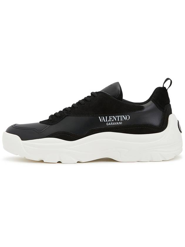 Gumboy Banshee Leather Low Top Sneakers Black - VALENTINO - BALAAN 5