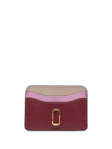 Color Block Leather Card Holder S144L01FA21647 - MARC JACOBS - BALAAN 1