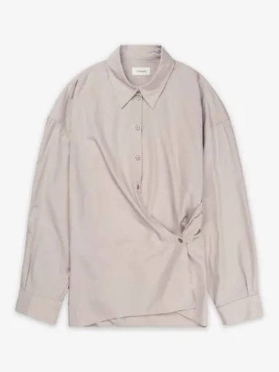 Women s W Straight Collar Twisted Shirt Violet Ice SH1141 LF839 PU807 - LEMAIRE - BALAAN 2