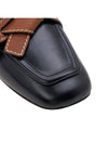 Gate Flat Leather Mule Black - LOEWE - BALAAN 10