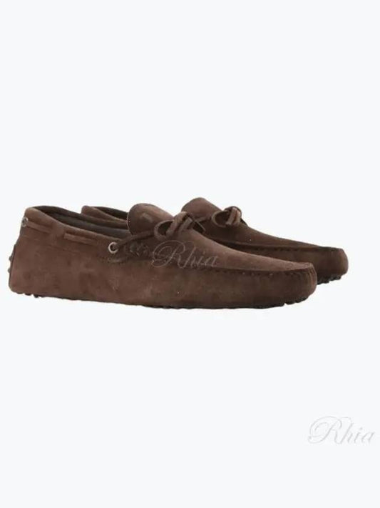 Men's Gommino Suede Driving Shoes Brown - TOD'S - BALAAN 2