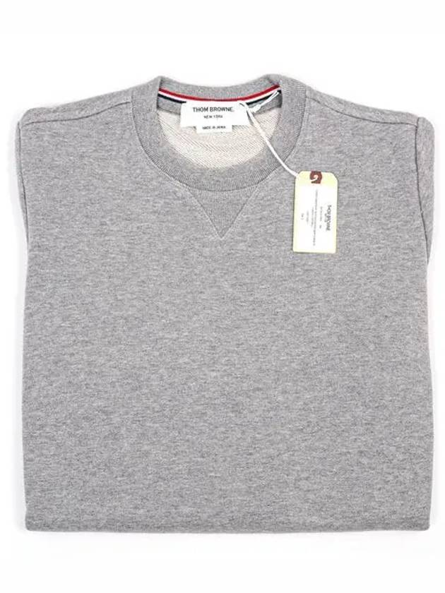 4 Bar Loopback Jersey Sweatshirt Light Grey - THOM BROWNE - BALAAN 3