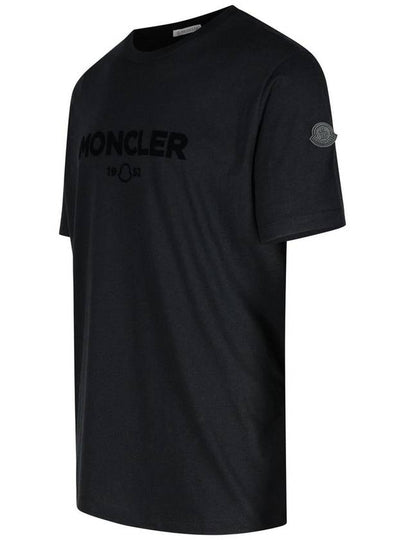 Moncler Black Cotton Blend T-Shirt - MONCLER - BALAAN 2