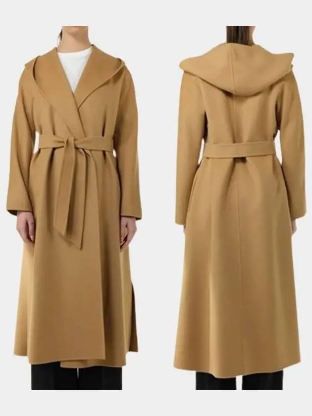 Studio Belted Virgin Wool Trench Coat Brown - MAX MARA - BALAAN 2