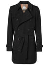 Short Wimbledon Trench Coat Black - BURBERRY - BALAAN 1