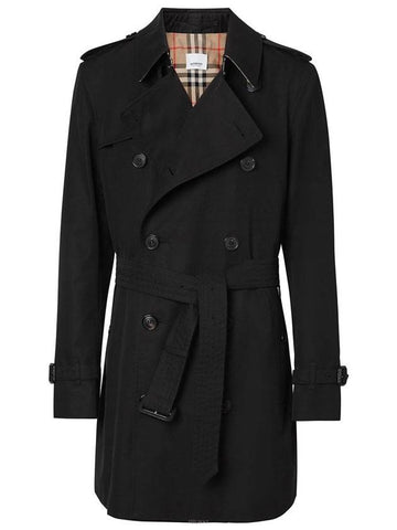 Short Wimbledon Trench Coat Black - BURBERRY - BALAAN 1