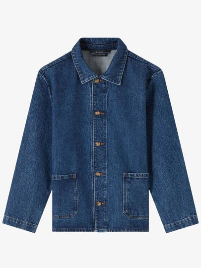 Kerlouan Logo Denim Jacket Blue - A.P.C. - BALAAN 2