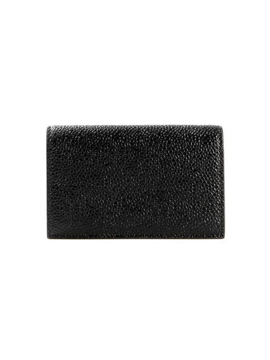 Logo Stamp Card Hoder Black - THOM BROWNE - BALAAN 1