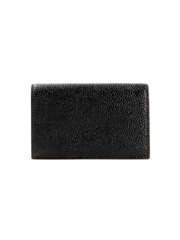 Logo Stamp Card Hoder Black - THOM BROWNE - BALAAN 1