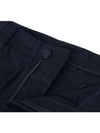 Regular Fit Cargo Cotton Canvas Straight Pants Navy - STONE ISLAND - BALAAN 4