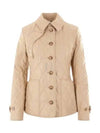 Diamond Quilted Thermoregulated Jacket New Chino Beige - BURBERRY - BALAAN 2