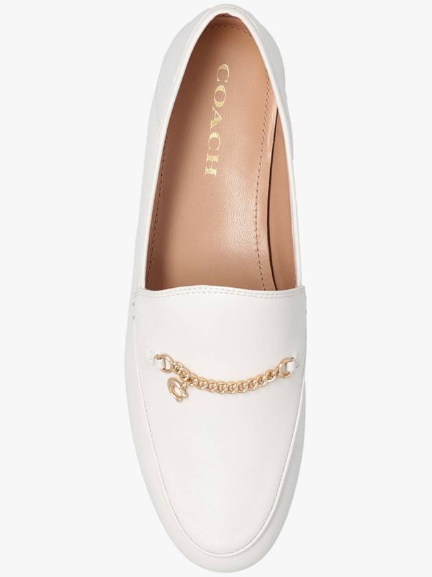 Coach ‘Hanna’ Leather Loafers, Women's, Cream - COACH - BALAAN 6