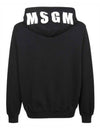 Logo Print Hoodie Black - MSGM - BALAAN 2