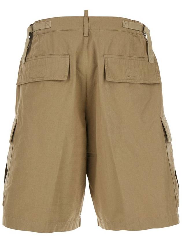 'Icon New Generation' Beige Cargo Shorts In Cotton Man - DSQUARED2 - BALAAN 2