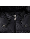 Moncler Kids 8 10 ABELLE Fur Hooded Down Coat Black - MONCLER - BALAAN 3