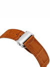 Jazzmaster Open Heart Leather Watch Brown Blue - HAMILTON - BALAAN 4