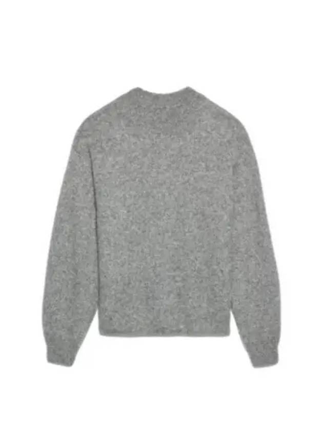 Le Pull Logo Crew Neck Alpaca Wool Knit Top Grey - JACQUEMUS - BALAAN 2