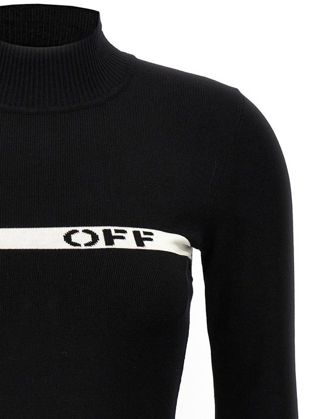 Off-White 'Logo Stripe Mini' Dress - OFF WHITE - BALAAN 3