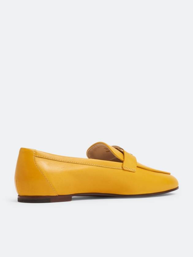 Timeless Leather Loafers Yellow - TOD'S - BALAAN 4