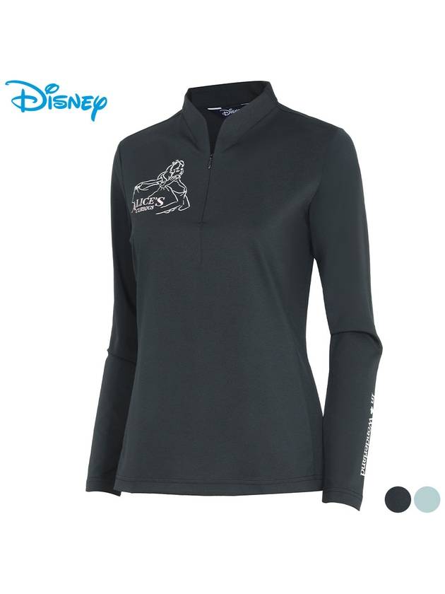 Henry Neck Long Sleeve Zip Up T-Shirt DN1LTS008 - DISNEY GOLF - BALAAN 1