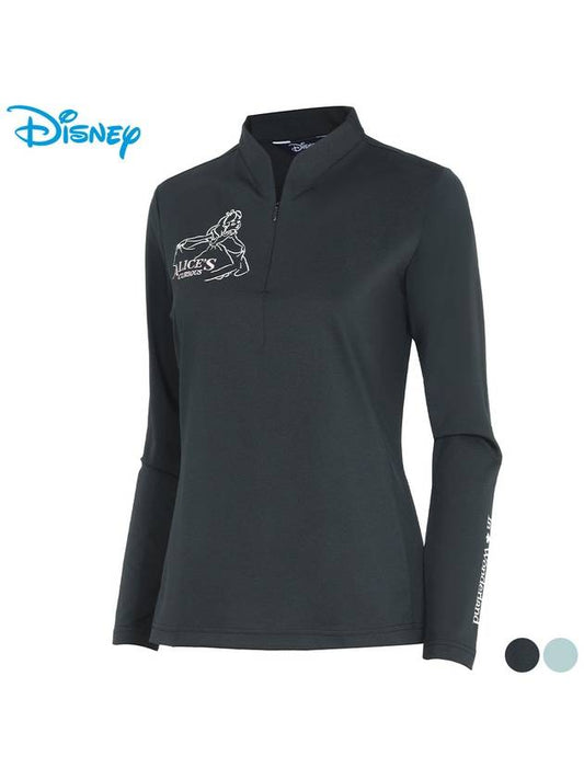 Henry Neck Long Sleeve Zip Up T-Shirt DN1LTS008 - DISNEY GOLF - BALAAN 1