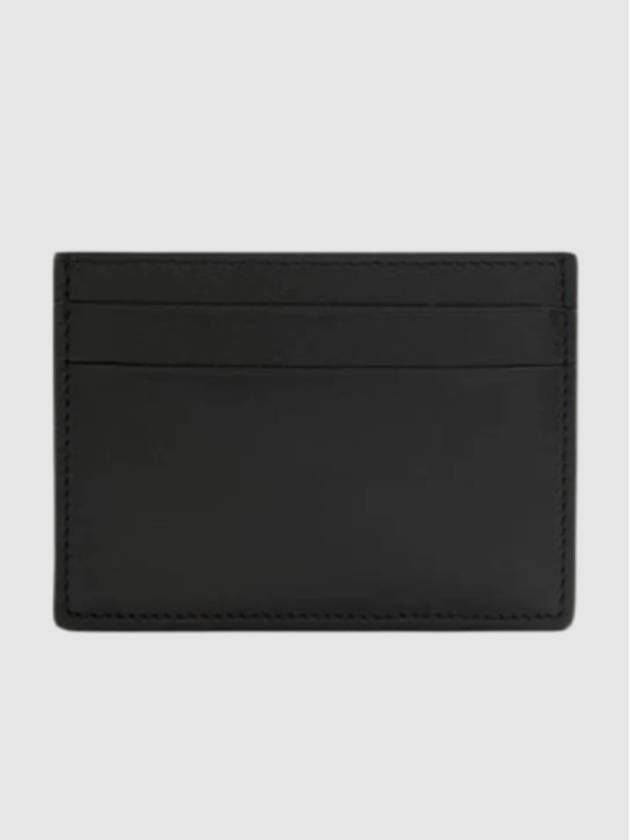 Emboss Plain Card Holder in Shiny Nappa Calfskin Black CLE0322X01 1100 - LOEWE - BALAAN 3